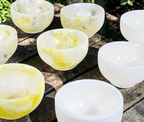 Small jade crystal - crystal, bowl