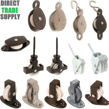 Pulleys Pulley Wheel Cast  Nylon 38-44mm Galv Black White Awning Rack Airer Rack