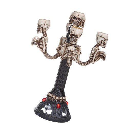 Skull tea light candle - light,
