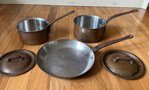 French antique copper cookware - french,