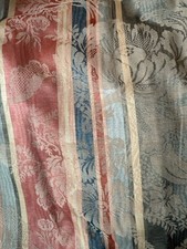 4x Vintage Mid Century Brocade Jacquard Pinch Pleat Curtains Upholstery Fabric