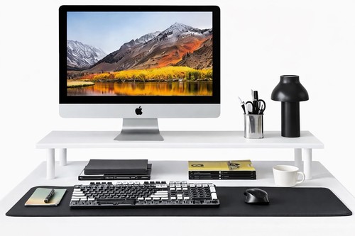 White bamboo dual - bamboo, monitor