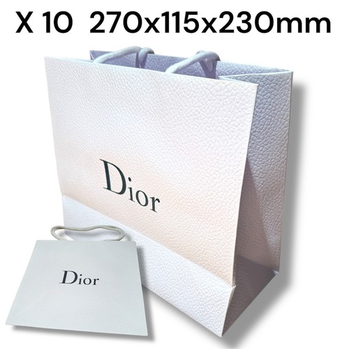 Dior white pebble gift bag - dior,