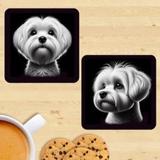 Maltese Coasters, Set Of 2