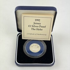 1992 Jersey Silver Proof £1