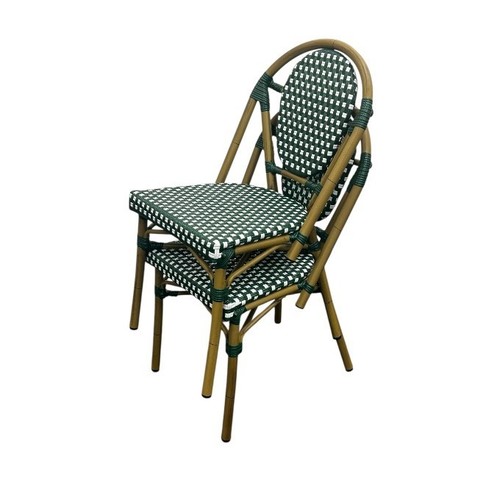 Green rattan bistro - rattan,