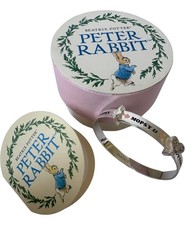Sterling Silver 925 Baby Bangle Beatrix Potter Peter Rabbit Rhona Sutton