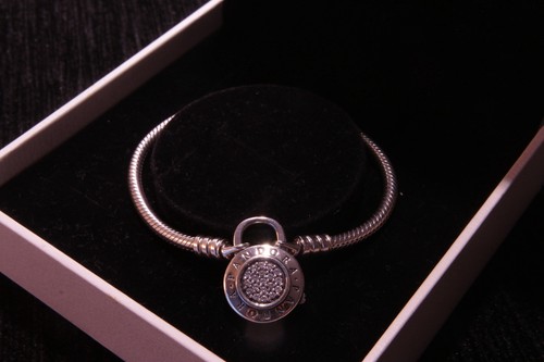 Genuine pandora pave padlock - pandora,