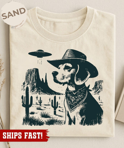 Vintage beagle ufo shirt - vintage,