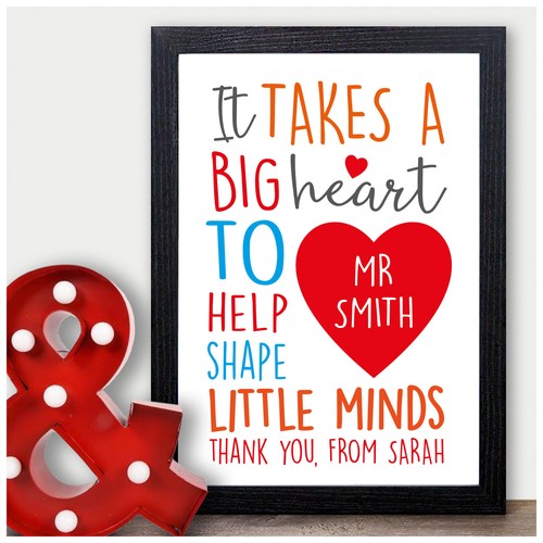 Personalised thank you teacher - personalised,