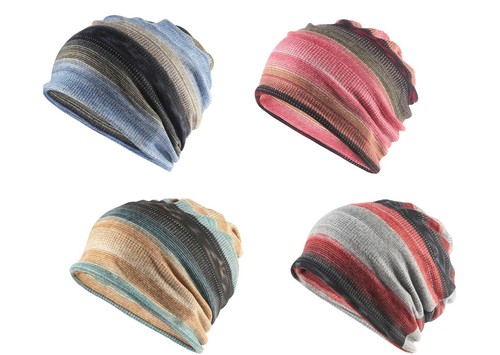 Chemo headwear stripe beanie - chemo,