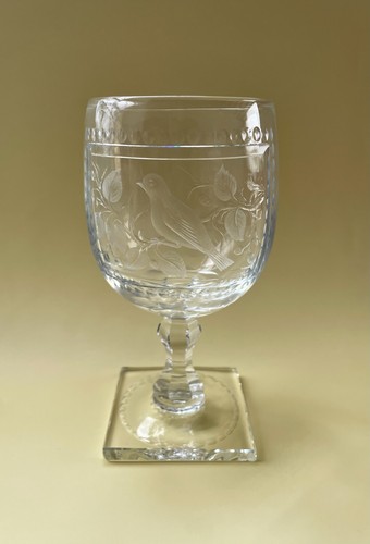 Thomas webb engraved siskin - webb,