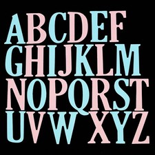 Large 5 cm Alphabet Metal