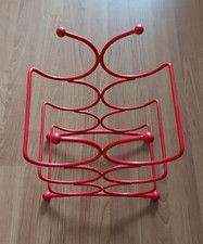 3 Tiered Wine Rack For 6 Bottles Red Size H 36 CM X  W 21 CM X D 15 CM 
