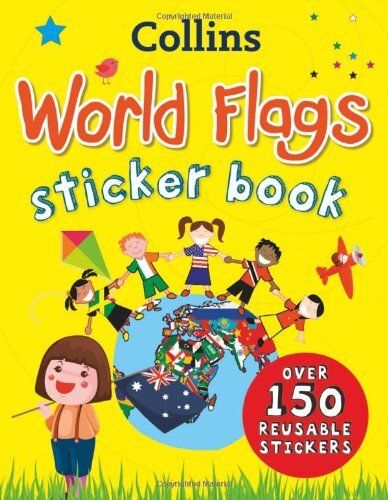 Collins world flags sticker - world,