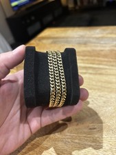 Gold Curb Link Chain Necklace