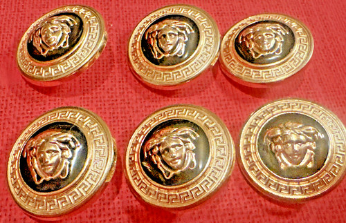 20mm versace buttons - 6,,