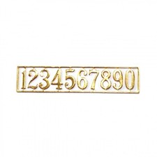 Dolls House Brass House Number