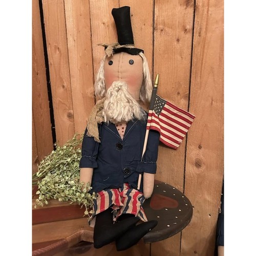 Primitive uncle sam doll - sam, –