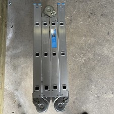 Mac Allister multi Folding Ladder Aluminium Non-Slip Multi Position 3.3mtr