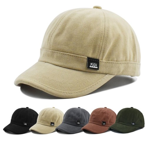 Short brim baseball cap - short,
