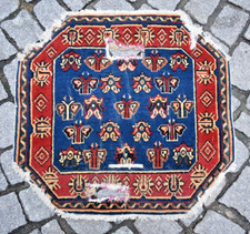 Stunning Antique Amazing Collector's Caucasian Distressed Horse Saddle Cover Rug