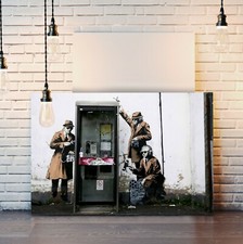 BANKSY CANVAS STREET WALL ART