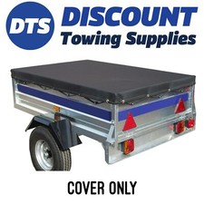 Erde 142 Quality Black Water proof Trailer Cover 1500mm x 1050mm & Bungee Cord