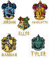 HARRY POTTER HOUSE BADGE AND