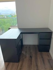 VidaXL Corner Desk with shelves for Home & Office in Grey