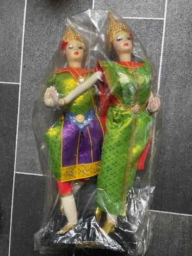 Vintage souvenir dolls from