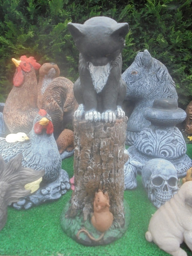 Cat and mouse - , garden