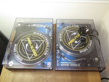 2 x Citronic PD-2 direct-D DJ turntable w/ brand-new head - PAIR / EXCEPTIONAL