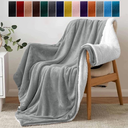 Large sherpa fleece blanket - sherpa,