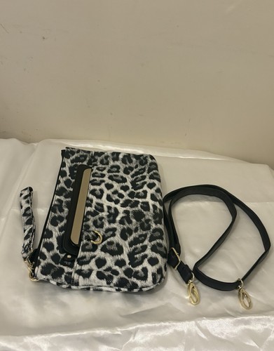 Leopard print clutch crossbody - leopard,