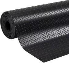 DIAMOND RUBBER FLOORING MAT ROLL NON SLIP- 1.5m WIDTH FOR ALL VEHICLES CAR & VAN