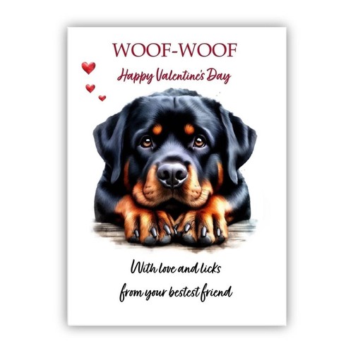 Rottweiler dog valentines day - dog,