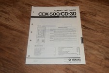 RARE YAMAHA CD Player CDX-500 CD-30 Service Manual  Vintage Retro
