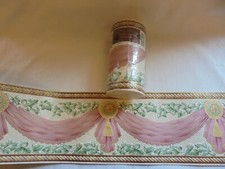 VINTAGE ROLL HOLDEN BLOWN VINYL BORDER SWAGS WALLPAPER 5M SEALED