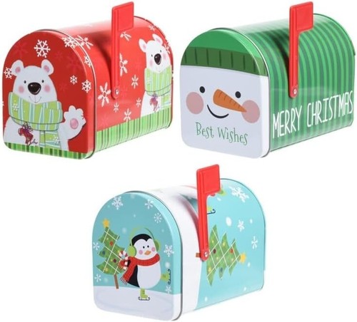 Christmas storage tin cookie - tin,