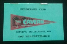 WORLD FAMOUS CAVERN CLUB MEMBERSHIP BOOKLET ,THE BEATLES SPIRITUAL HOME *(Repro)