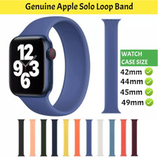 Official Genuine Apple Solo Loop Silicone Band Watch Strap 42mm 44mm 45mm 49mm