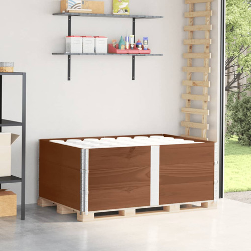 Pallet collars dark brown - pallet,