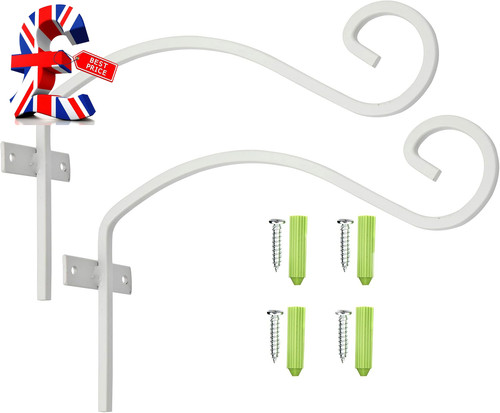 White hanging basket - x,