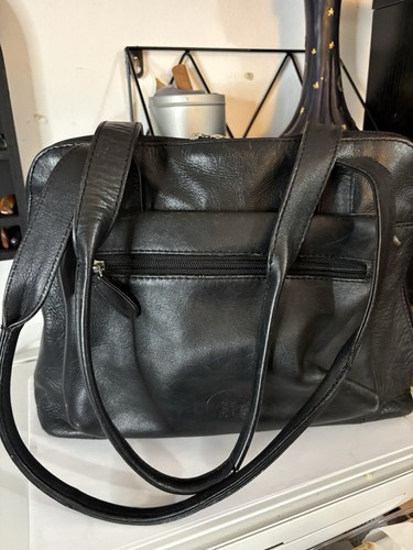 Rowallan black genuine - genuine, leather