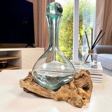 Molten Whiskey Decanter Teak