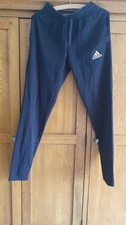 Men's Black Adidas Joggers Tapered Drawstring Size XS 