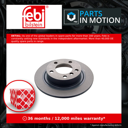 Brake discs pair solid - 2x, fits