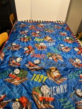 NWOT Thomas the Tank Engine Red Blanket with Zippered Carrying Case Travel Throw