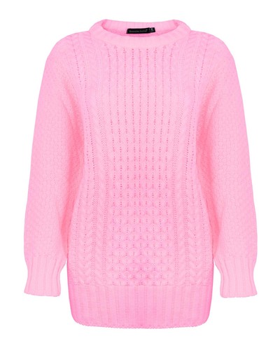 Ladies women aran cable knit - women,